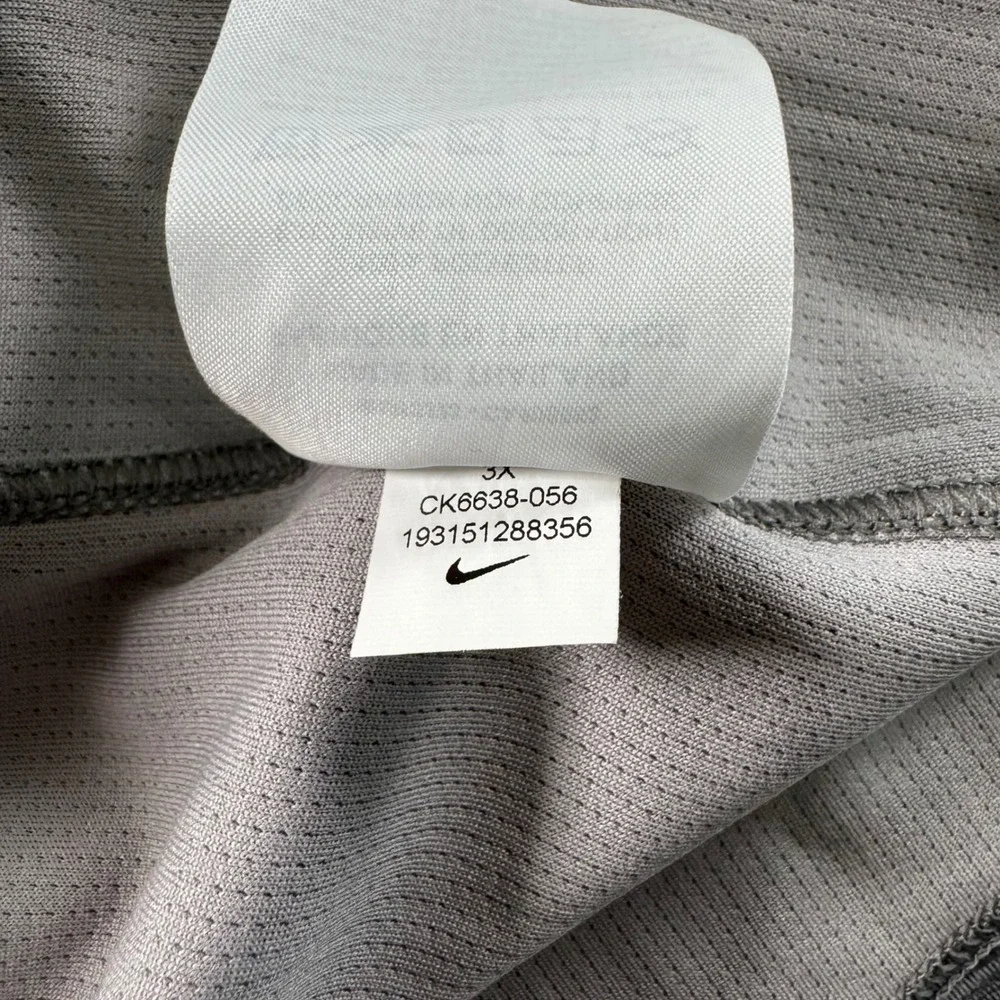 Nike Running Dri-FIT Hoodie Womens 3X Gray Space Dye Cowl Neck Pullover